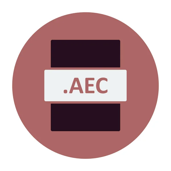 Aec File Format Vector Illustration — Archivo Imágenes Vectoriales