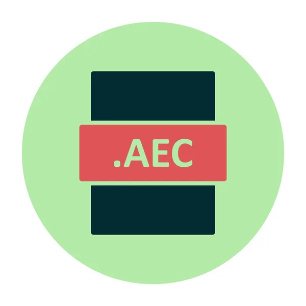 Aec File Format Vector Illustration — Archivo Imágenes Vectoriales