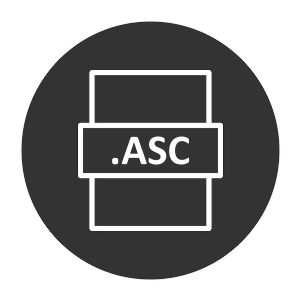 Asc File Format Vector Illustration — Archivo Imágenes Vectoriales