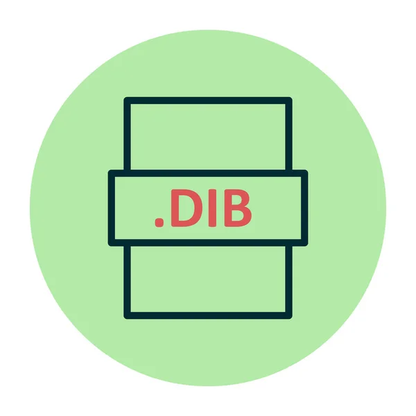 Dib File Format Vector Illustration —  Vetores de Stock