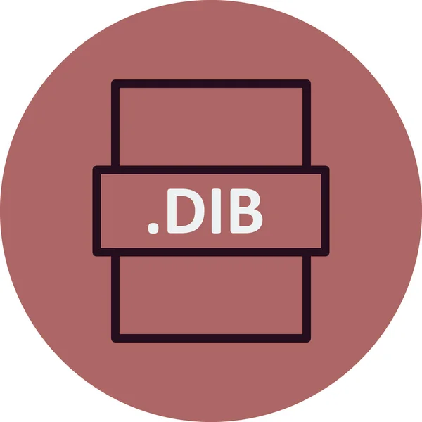 Dib File Format Vector Illustration —  Vetores de Stock