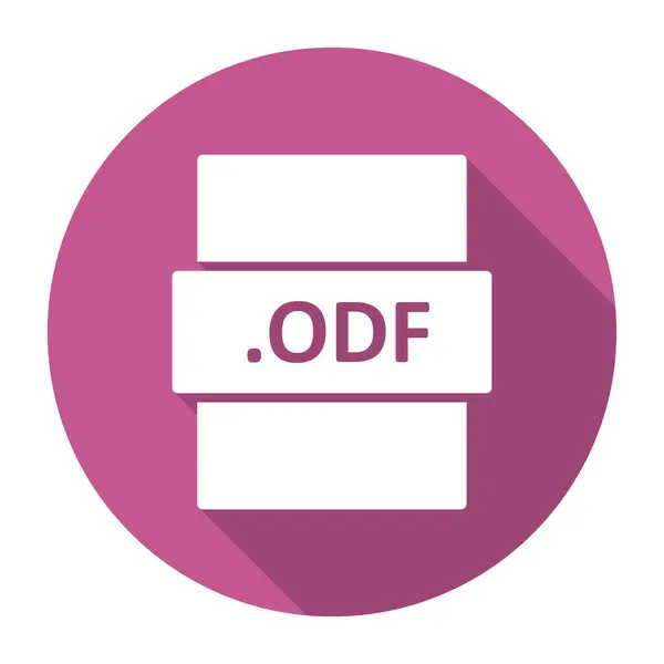 Odf File Format Vector Illustration — Archivo Imágenes Vectoriales