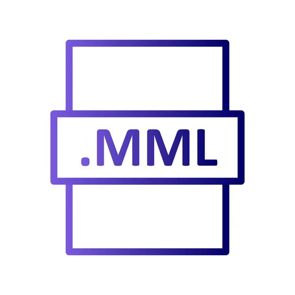 Mml File Format Vector Illustration — ストックベクタ