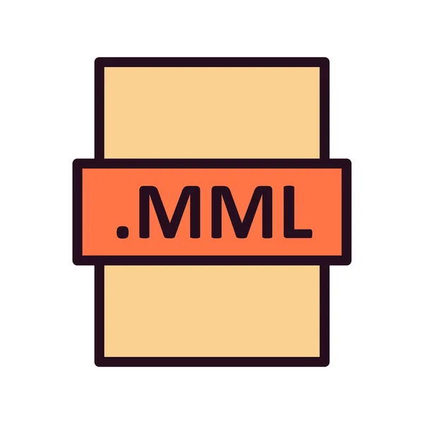 Mml File Format Vector Illustration — Stockvektor