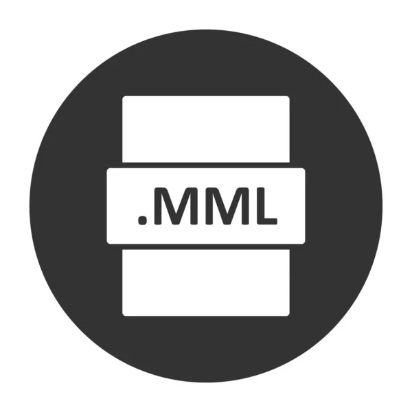 Mml File Format Vector Illustration — Stockvektor