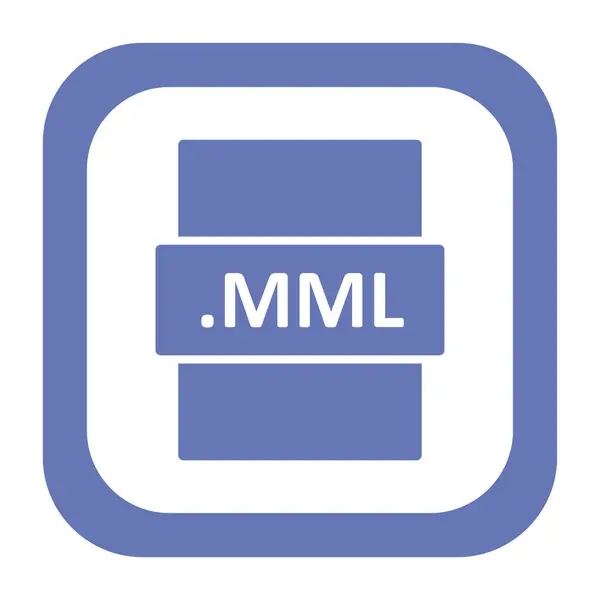 Mml File Format Vector Illustration — Stockvektor