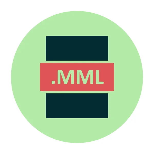 Mml File Format Vector Illustration — Vector de stock