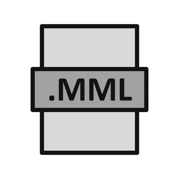 Mml File Format Vector Illustration — Stockový vektor