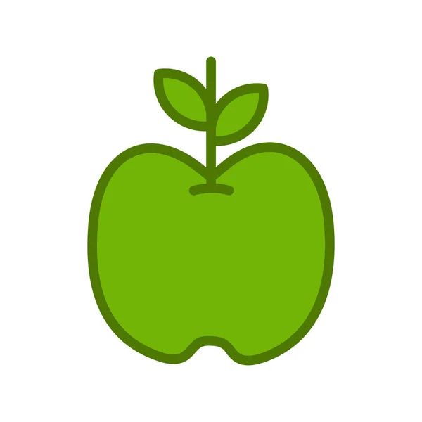 Apple Icon Vector Illustration — Stock Vector