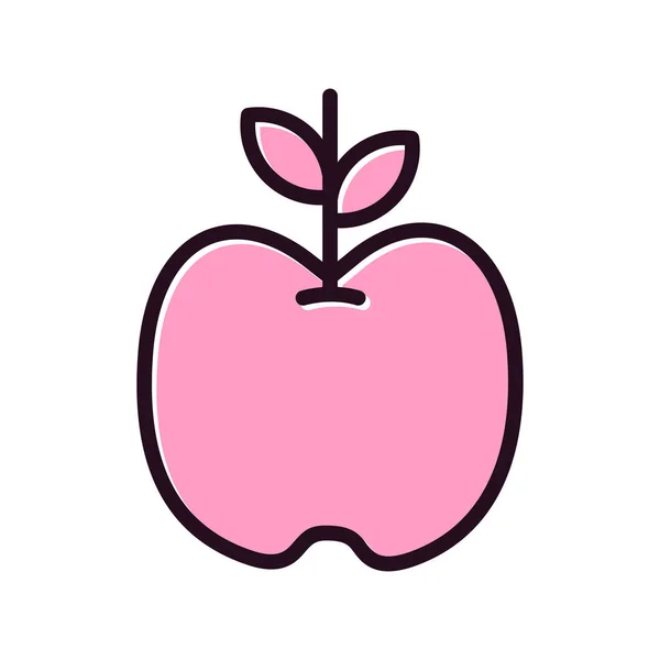 Apple Icon Vector Illustration — Stock Vector