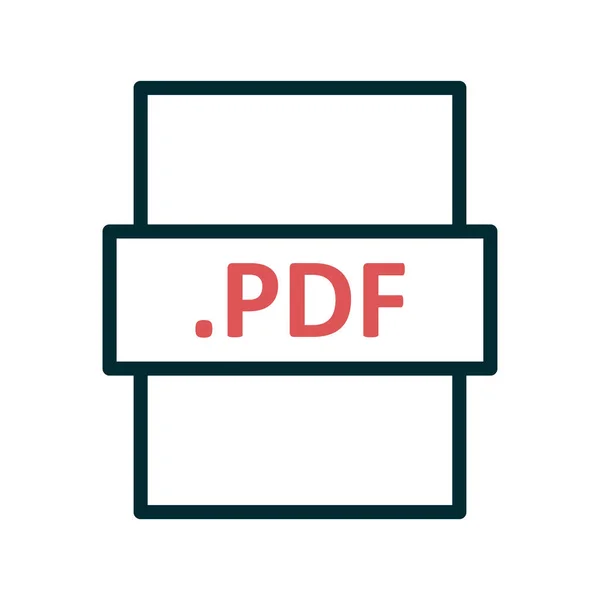 Pdf Dateiformat Vektorillustration — Stockvektor