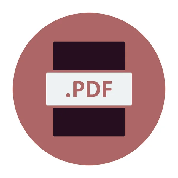 Pdf Formato Archivo Vector Ilustración — Vector de stock