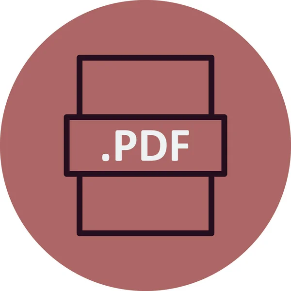 Pdfファイル形式ベクトル図 — ストックベクタ