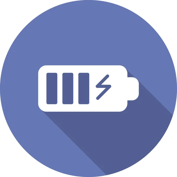 Vektor Illustration Des Batterie Symbols — Stockvektor