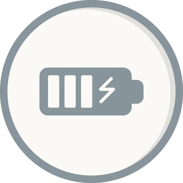Batterie Icône Web Illustration Simple — Image vectorielle