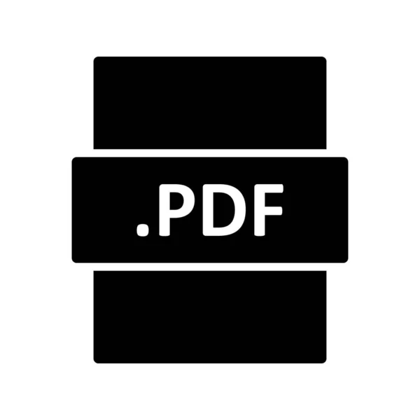 Pdf Dateiformat Vektorillustration — Stockvektor