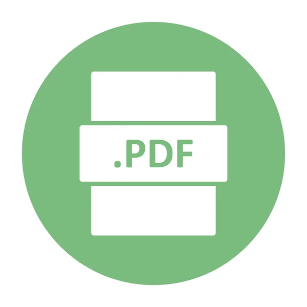 Pdf Dateiformat Vektorillustration — Stockvektor