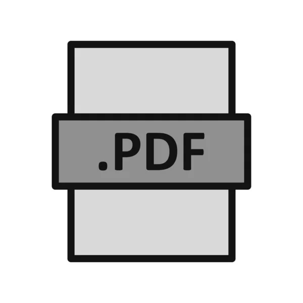 Pdf Bestandsformaat Vector Illustratie — Stockvector