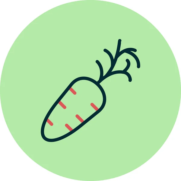 Векторная Иллюстрация Иконы Овоща — стоковый вектор