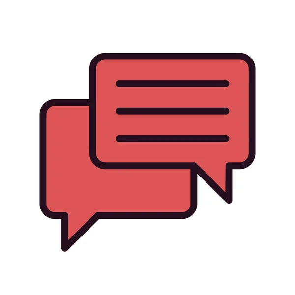 Chat Message Vector Illustration — Stockvector