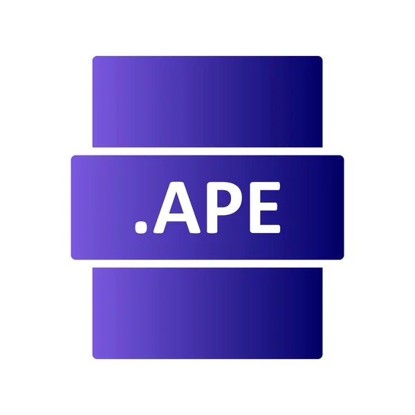 Ape File Format Vector Illustration — Archivo Imágenes Vectoriales