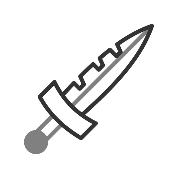 Cuchillo Icono Vector Ilustración — Archivo Imágenes Vectoriales