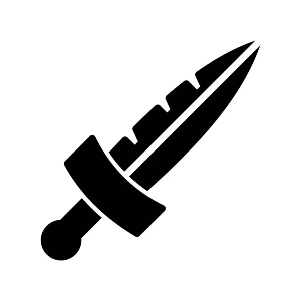 Cuchillo Icono Vector Ilustración — Vector de stock