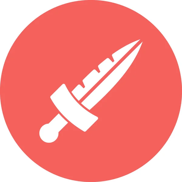 Ikona Nože Módním Stylu Izolované Pozadí — Stockový vektor