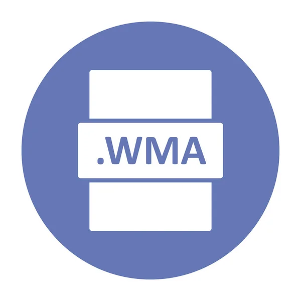 Wma Fájlformátum Vektor Illusztráció — Stock Vector