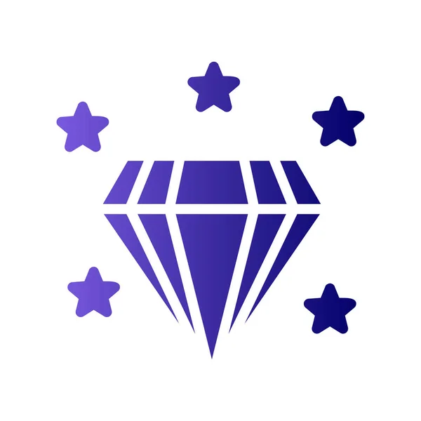Diamond Icon Vector Illustration — Stock Vector