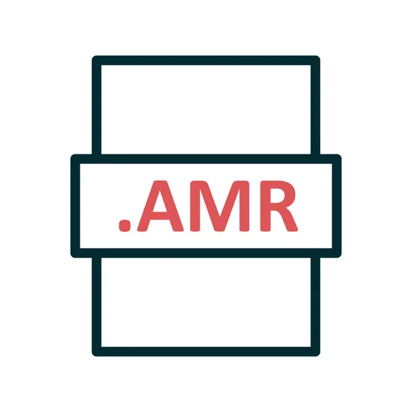 Amr Μορφή Αρχείου Διανυσματική Απεικόνιση — Διανυσματικό Αρχείο