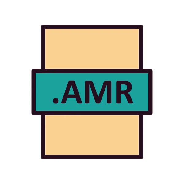 Amr File Format Vector Illustration — Stockový vektor