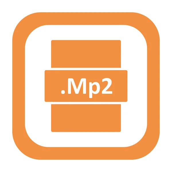 Mp2 File Format Vector Illustration — Stockvektor