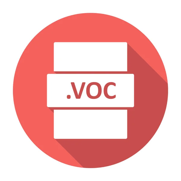 Voc File Format Vector Ilustration — стоковый вектор