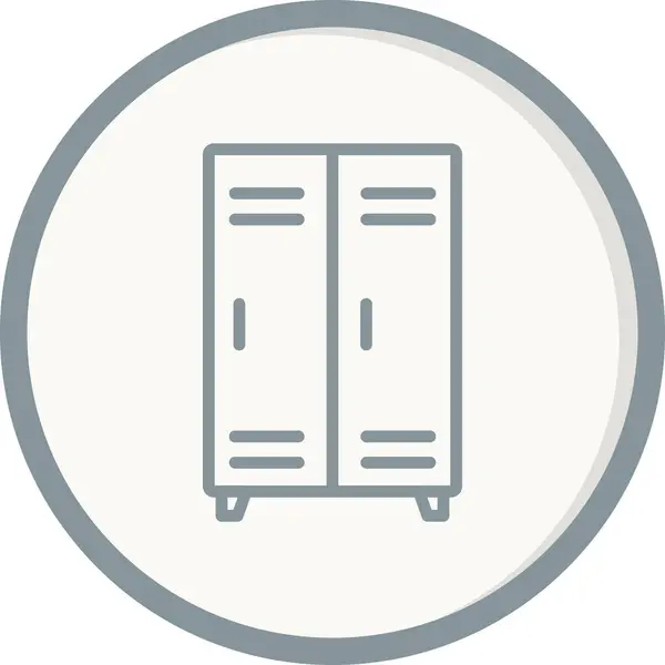 Drawers Vector Icon Sign Symbol — Vetor de Stock