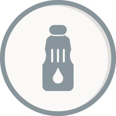 Bir şişe simgesinin vektör illüstrasyonu