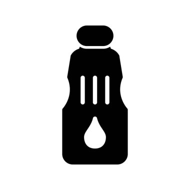 Su şişesi ikonu. Web için bira karıştırıcı vektör simgelerinin basit çizimi