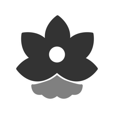 çiçek simgesi vektör illüstrasyonu