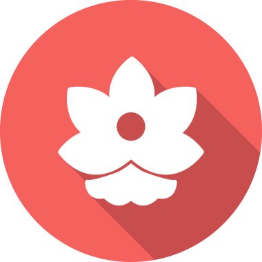 çiçek simgesi vektör illüstrasyonu