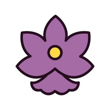 çiçek simgesi vektör illüstrasyonu