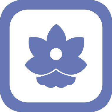 çiçek simgesi vektör illüstrasyonu