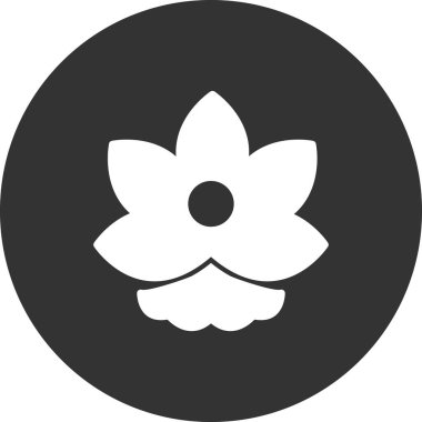 çiçek simgesi vektör illüstrasyonu