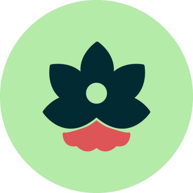 çiçek simgesi vektör illüstrasyonu