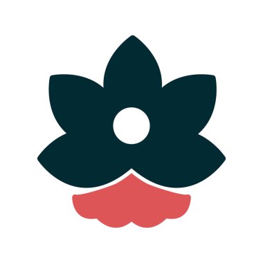 çiçek simgesi vektör illüstrasyonu