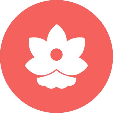 çiçek simgesi vektör illüstrasyonu