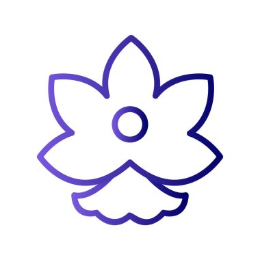 çiçek simgesi vektör illüstrasyonu