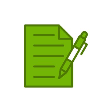 belge simgesi vektör illüstrasyonu