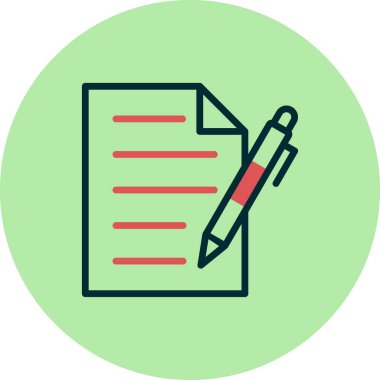 belge simgesi vektör illüstrasyonu