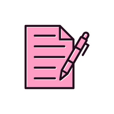 belge simgesi vektör illüstrasyonu