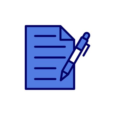 belge simgesi vektör illüstrasyonu